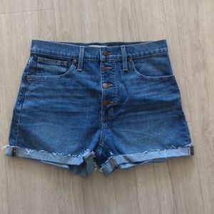 Madewell High-Rise Denim Shorts Size 28
